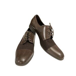 Kenneth Cole Reaction Great D-Eel  Men's size 13M Brown  Leather Dress Shoes